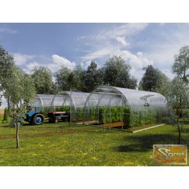   FARMER ÜVEGHÁZ 6 X 10 MÉTER, DUPLA VASAZATTAL, EXTRA MAGASSÁGGAL