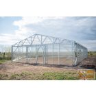 8x8 méteres Viktoria üvegház 4 méter magassággal,  ingyen szállítással