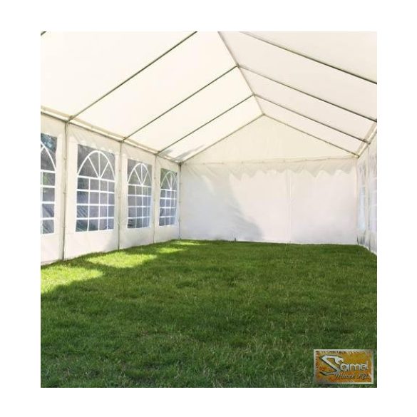 Profi economy rendezvénysátor PVC 500g/m2  6x10m szürke-fehér