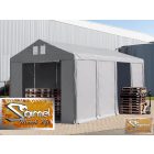 8x8 méteres raktársátor, 3 méter oldalmagassággal