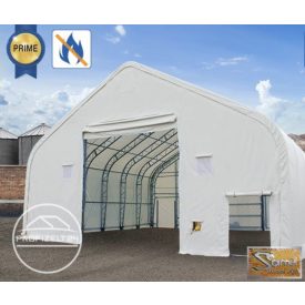   Profi everest raktársátor, 12x20 m, 4,73x5,3 m-es ajtóval, tűzálló B típus