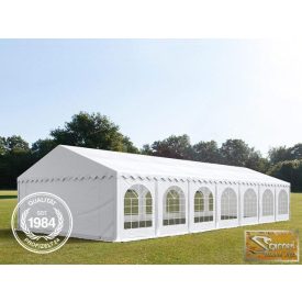   Profi prémium 6x14 m rendezvénysátor PVC 500g/m2, fehér színben