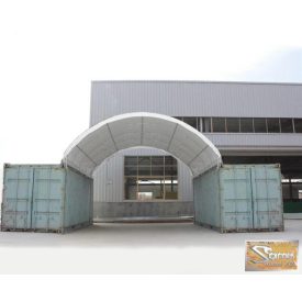 Profi highlander konténer tető 10x12 m, tűzálló