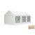 Profi economy rendezvénysátor PVC 500g/m2  4x6m, fehér