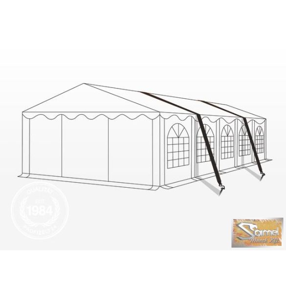 Profi economy rendezvénysátor PVC 500g/m2  4x8m fehér