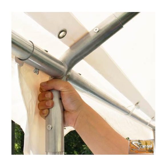 Profi economy rendezvénysátor PVC 500g/m2  3x8 m, fehér