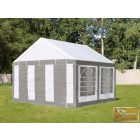 Profi economy rendezvénysátor PVC 500g/m2 3x3 m, szürke-fehér