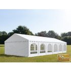 Profi prémium 5x12 m rendezvénysátor PVC 500g/m2, fehér színben, tűzálló