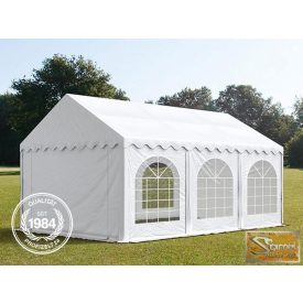   Profi prémium 4x6 m rendezvénysátor PVC 500g/m2, fehér színben