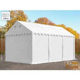   Profi professzionális raktársátor 7x10 fehér 2,6 m A típusú, tűzálló